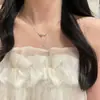 Collar de Borla de Zirconia Estrella Ins para Mujer Verano Lujo Ligero Nicho Combinable Accesorios Celebridad de Internet Cadena de Clavícula Suave Elegante