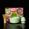 Popular Tazón de Cerámica para Matcha de Amazon con Pico, Set de Té Matcha de Crisantemo Japonés, Batidor de Té, Caja Colorida de 100 Piezas, Gama Alta