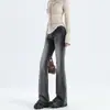 Jeans de Mujer Estilo Retro Americano de Nicho, Lavados, Resistentes a las Arrugas, Ajustados, Elásticos, de Pierna Ancha, Nuevos, de Tiro Bajo, Adelgazantes, Versátiles, de Moda