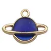 Mistura 20 Acessórios de Joias de Liga Azul com Gota de Óleo DIY Pulseira Brincos Chaveiro Sereia Estrela do Mar Flor Pingente