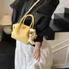 Bolsa Saco Explosiva Tendência Feminina Nicho Nova Chegada 2025 Versátil Elegante Bolsa de Ombro Plissada Fashionável Super Popular Bolsa Transversal
