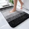 Tapetes de Chão para Banheiro com Cor Gradiente Transfronteiriços, Tapetes de Chão Antiderrapantes e de Secagem Rápida para Banheiro, Tapete Doméstico Moderno Simples Etiquetagem e Entrega