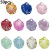 11 Colgantes Mixtos Aleatorios de Hojas de Col Coloridas 50 Piezas Paquete de Materiales para Accesorios de Joyería Hechos a Mano DIY Antiguos