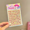Lindas Pegatinas para Uñas Sanrio para Niños, Pegatinas de Uñas Desgastables, Parches para Uñas de Kuromi, Juguetes de Dibujos Animados para Niños