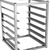 Refrigerador de Cocina Integrado Estante de Bandeja de Acero Inoxidable Refrigerador de Cuatro a Seis Puertas Estante Plano Banco Frío Plano Estante de Almacenamiento de Bandejas para Hornear de Múltiples Capas
