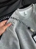 Camiseta de Verano para Hombre Estilo Americano Cleanfit de Manga Corta Marca de Moda Patchwork Desconstruido Cuello Pequeño Manga Media de Trabajo Pesado
