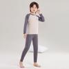 Ropa interior térmica de manga raglán para niños y niñas, ropa de otoño gruesa, pantalones de otoño, camisa básica de invierno para bebés, terciopelo