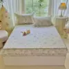 Falda de cama con estampado de encaje 100% algodón Falda de cama de algodón de Xinjiang Cubierta Protector de colchón denso fino y denso Agradable para la piel Cómodo