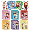 8 Piezas de Series de TV Americanas Transfronterizas Stranger Things Graffiti Rompecabezas Cambia-Cara Juego DIY Interactivo Padres e Hijos Pegatinas Decorativas Impermeables
