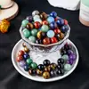 1.6CM Amatista Natural Cristal Rosa Bola Jade Ágata Piedra Semipreciosa Pulida No Porosa Bolas Redondas Venta al por Mayor