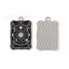 Goteo de Aceite Retro Europeo y Americano Aleación Oscura Tarjeta de Tarot Colgante DIY Accesorios Llavero Cadena para Teléfono Móvil Colgante