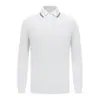 Camisa polo de manga larga con cuello de contraste, cuello acanalado, adecuada para primavera y otoño, uniforme de trabajo hecho a medida, camisa publicitaria bordada, disponible en stock del fabricante