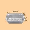 Plato de papel de aluminio rectangular, plato de papel para barbacoa, recipiente grueso, para llevar, para uso comercial, para hornear en el hogar, caja de aluminio desechable para hornear