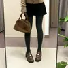 Mocasines de cuero versión gruesa estilo británico para mujer punta redonda pequeña moneda dorada sin cordones tacón grueso zapatos de una sola suela zapatos de cuero pequeños universitarios JK