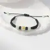 Pulseira Trançada Pedra Luminosa Doze Signos do Zodíaco Fio Vermelho Fio Preto Contas Luminosas Pulseira de Casal Estudante Feminina Atacado
