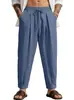 Sitio Independiente Europeo y Americano Transfronterizo Comercio Exterior Pantalones Casuales Cortos para Hombre Talla Grande Transpirables de Secado Rápido Pierna Ancha Estilo Americano Sueltos Pantalones Harem