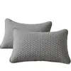 Funda de almohada acolchada, 100% algodón, antiaceite, antisaliva y resistente a la suciedad, nuevo estilo 2026, 100% algodón puro, se vende en pares, con una capa a prueba de sudor y aislante