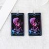 Venta caliente transfronteriza acrílico de doble cara Halloween calavera tarot DIY pendientes collar llavero