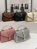 Bolso cruzado de un solo hombro para mujer 2026, moderno y a la moda, con bloques de color, bolso cuadrado pequeño tejido vintage, bolso de mano texturizado