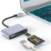 Lector de Tarjetas USB a Tipo-C Tarjeta SD Tarjeta TF Teléfono Móvil Cámara Disco U Tarjeta de Memoria Lector de Tarjetas Portátil