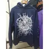Blockbuster original de comercio exterior 450G chalecos acolchados de terciopelo para pastel sudadera con estampado de araña de espuma sudaderas Sp5der