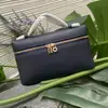 Bolsa para Lonchera Lp19 Dorada 2025 Nueva Bolso Cruzado Otoño e Invierno Popular Moda Tendencia Bolso de Hombro Estilo Hong Kong Gama Alta