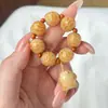 Pulsera a la Parrilla de Carbón de Raíz de Bodhi, la Más Lujosa del Mundo, con Cuentas Budistas y Cuentas de Oración, Diseñada para el Juego con la Punta de los Dedos y la Manipulación con Manos Pequeñas