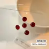 Rhinestones para Uñas K9, Popular en Redes Sociales, Tamaños Grande y Pequeño, Estilo Swarovski, Corazón Asimétrico, Huevo de Paloma, Rhinestones para Uñas Rojo Vino, Camelia