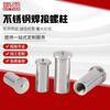 Perno de soldadura ZMS acero inoxidable 304 M3-M6 rosca interna soldadura por puntos soldadura por proyección sujetadores de procesamiento no estándar