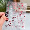 Adhesivo para Uñas de Arte de Amor para el Día de San Valentín Adhesivo Impermeable para Uñas de Arte Calcomanía Decorativa Romántica para Uñas de Niña para el Día de San Valentín