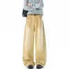 Pantalones Rectos de Pierna Ancha Color Caqui Estilo Americano Nuevo Otoño 2026 para Hombre, Pantalones Largos Cool de Calle para Hombre