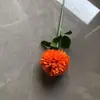 Dente-de-leão Simulado Flor Única Crisântemo Bola Flor de Seda Buquê de Plástico Decoração de Casamento Parede de Flores Mais Vendida na Amazon Flor Artificial