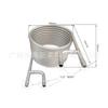 Refrigerador de mosto de cerveja fabricada bobina de contracorrente de aço inoxidável bobina de trocador de calor coaxial comércio exterior entrega de peça única