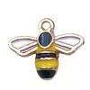 Joias DIY Abelha Margarida Coração Brincos Colar Chaveiro Liga Esmalte Acessórios Pingente DIY Charms de Joias