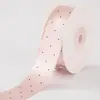 Fita de bolinhas finas 25mm38mm, fita de cetim de bolinhas, material para acessório de cabelo laço feito à mão, fita para acessório de sapato, roupa e chapéu
