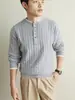 Suéter de punto de ochos estilo old money para hombre de otoño e invierno, suéter de punto de ochos de dos piezas falsas, suelto, de caballero, cálido, capa base, manga larga