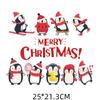 Suministro de Amazon Dibujo Animado Navidad Transferencia de Calor Ropa Transferencia de Calor Logotipo Calcomanías Estampado en Caliente Lavable Impresión Offset Transferencia de Calor