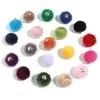 Pendientes de bola de pelo con hebilla colgante de imitación de crin de caballo cadena para llaves cadena para teléfono móvil accesorios mascota de juguete palo para gato divertido accesorios para ropa