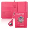 Portapasaporte Antirrobo Funda de Protección para Viajes Porta Documentos Bolso para Pasaporte Porta Tarjeta Airtag Portátil