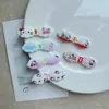 Pajarita de Gatito de Dibujos Animados Brillante con Borde Ondulado Accesorios para Diadema DIY Funda para Teléfono Móvil Agujero para Pasador Material de Zapato Parche
