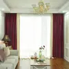 Cortinas de color sólido estilo nórdico para dormitorio, blackout, villa, tela de terciopelo italiano engrosada, se puede cortar a cero