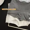 Pantalones cortos de seguridad cuadrados de esquina plana dos en uno 10A entrepierna extendida antibacterianos de cintura media que realzan la figura encaje ropa interior algodón puro mujeres al por mayor