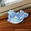 Nuevos Clips de Flequillo y Pinzas para el Cabello de Acrílico Más Vendidos al por Mayor, Lindos Clips Laterales de Delfín y Caracola para Niños