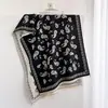 Bufanda Jacquard de Anacardo Nueva Otoño/Invierno 2026 para Mujer, Estilo Ins, Tacto de Alta Gama, Chal para Habitación con Aire Acondicionado, Bufanda Gruesa Cálida para el Cuello
