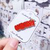 Broche Nuevo Año Nuevo Año de la Serpiente Aleación Corsage Pin Festival de Primavera Accesorios para Ropa Adornos Rojos Festivos con Elementos de Caracteres Chinos