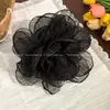 Grampo de Cabelo Garra Flor 3D de Rede para Mulheres High-End 2026 Novo Estilo Temperamento Versátil Grampo de Cabelo Parte de Trás da Cabeça Penteado Presilha Tubarão