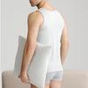 Camiseta regata masculina Lanjing modal verão sem mangas transversal fina esportiva fitness ombro estreito base