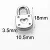 Candado Minimalista de Superficie Lisa Colgante Cadena para Clavícula DIY Colgante de Acero Inoxidable Accesorios para Joyería Candado DIY Transfronterizo
