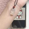 Collar con Anillo de Jade Tejido de Campana Hebilla Ping An Colgante Tejido Estilo Ins Novia Pareja Estudiante