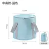 Cubo Multifuncional Plegable Portátil de Cinco Capas Aislado para Baño de Pies Saludable con Tapa, Bolsa Plegable para Baño de Pies Doméstica, Recipiente Plegable para Exteriores